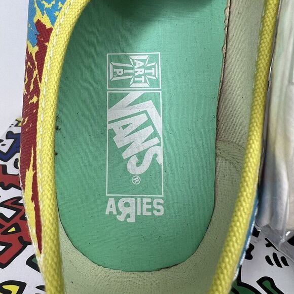 Vans X Aries‎ OG Authentic LX Shoes Weed Muted VN0A4BV9 Size 7.5M/9W NEW main image 12